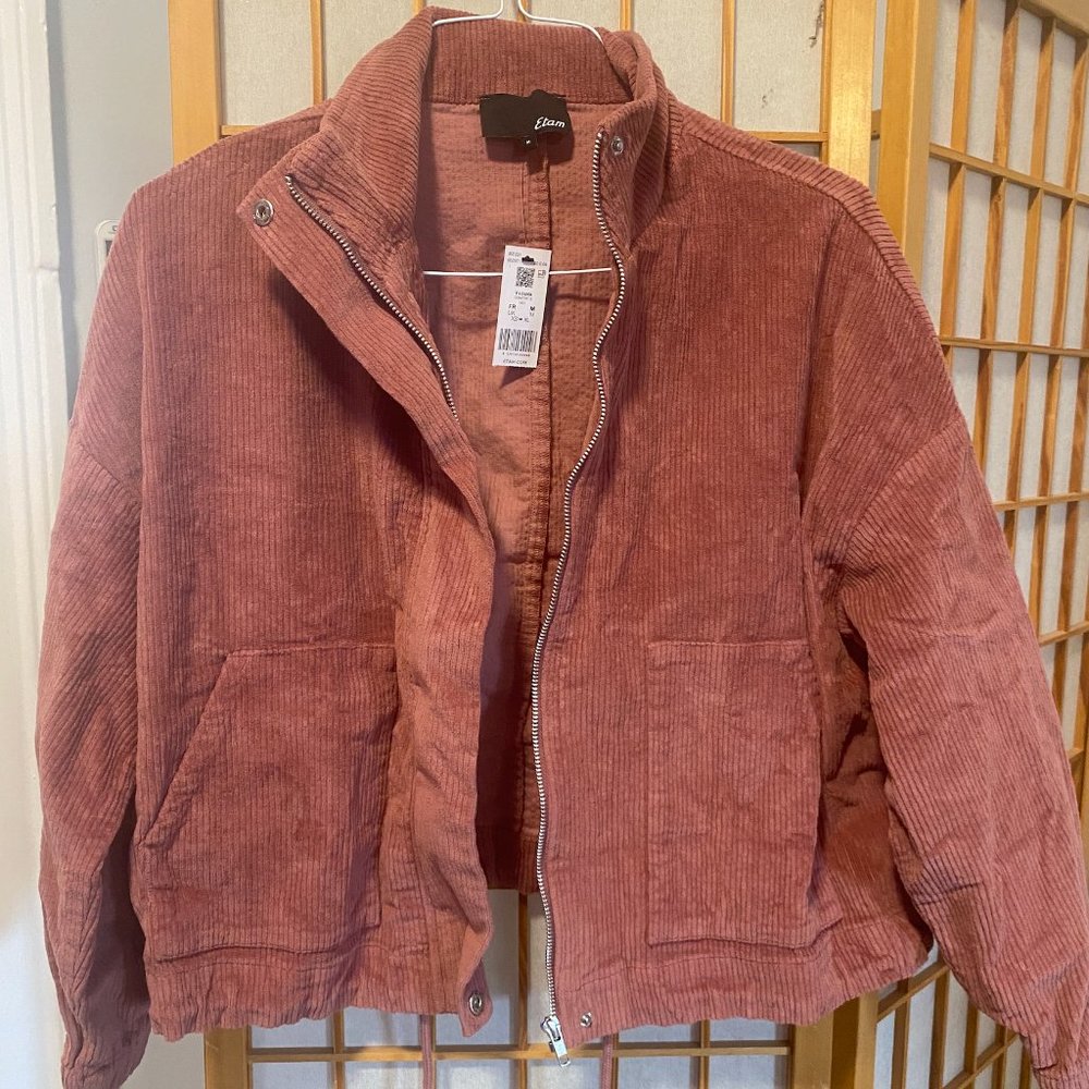 Etam LOUNA Corduroy bomber jacket Powder Pink Size Women's Medium US